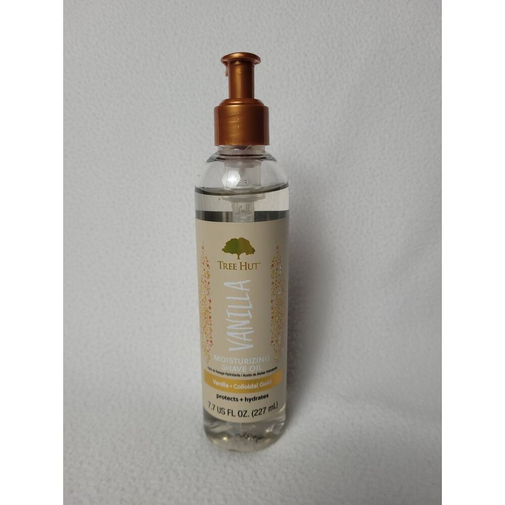 Tree Hut Vanilla Hydrating & Moisturizing Shave Oil, Gel-to-Oil 7.7 fl oz.